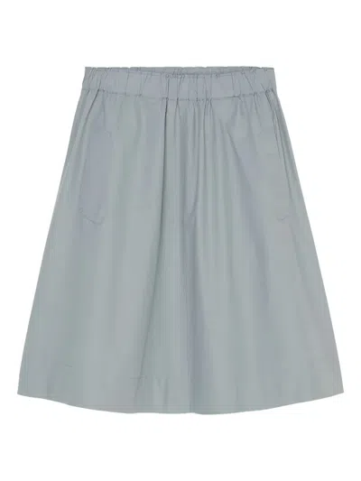 Marc O'polo Elasticated-waistband Mini Skirt In Gray