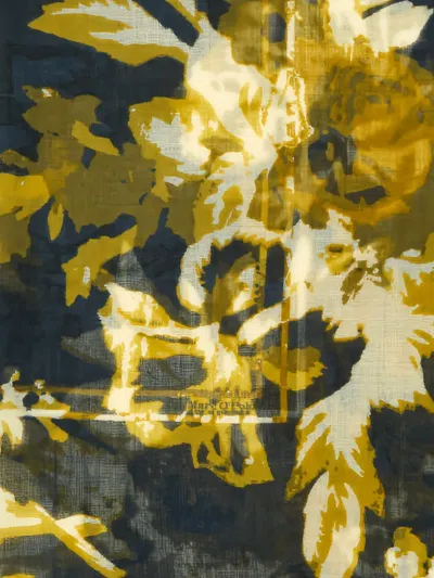 Marc O'polo Floral-print Scarf In Black