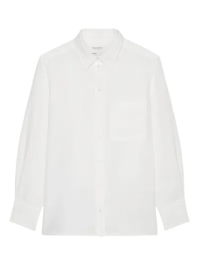 Marc O'polo Button-up Long-sleeve Shirt In White