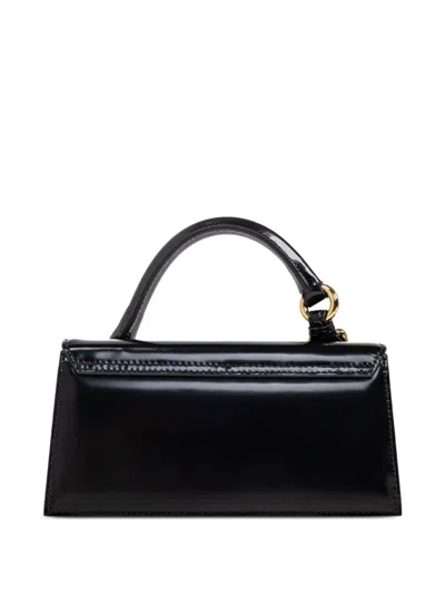 Jacquemus The Chiquito Leather Tote Bag In An Elongated Design In Black