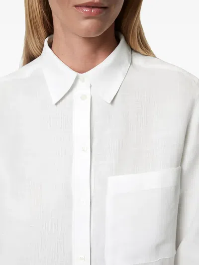 Marc O'polo Button-up Long-sleeve Shirt In White