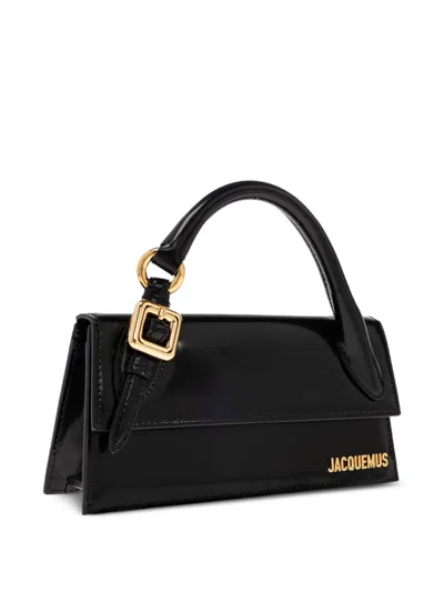 Jacquemus The Chiquito Leather Tote Bag In An Elongated Design In Black