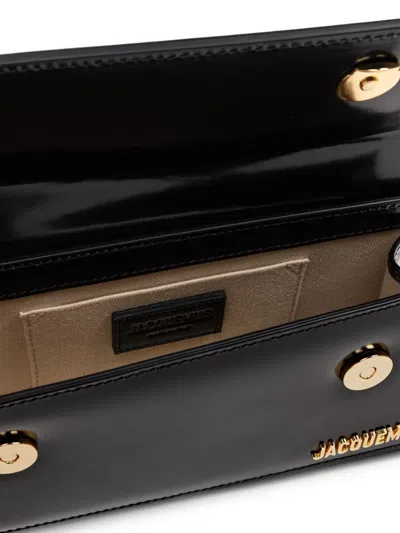 Jacquemus The Chiquito Leather Tote Bag In An Elongated Design In Black