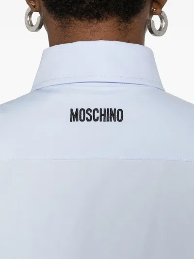 Moschino Short-sleeves Midi Dress In Blue