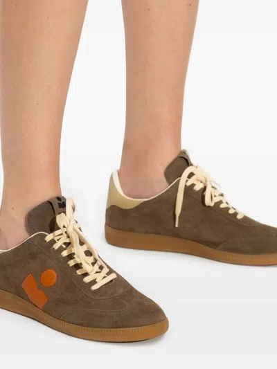 Isabel Marant Bryce Leather-trimmed Suede Sneakers