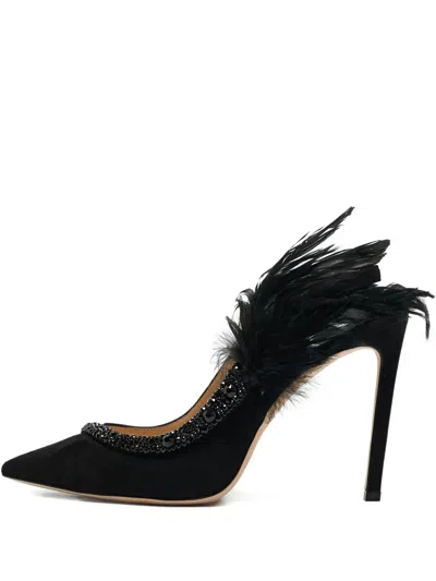Pre-owned Jimmy Choo 2024 105mm Tacey Pumps In Black