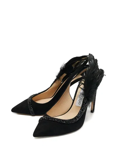Pre-owned Jimmy Choo 2024 105mm Tacey Pumps In Black