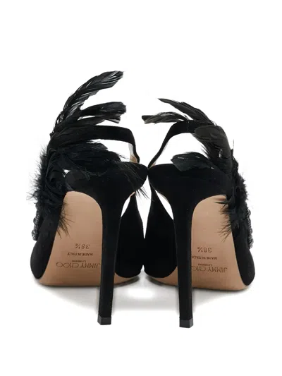 Pre-owned Jimmy Choo 2024 105mm Tacey Pumps In Black