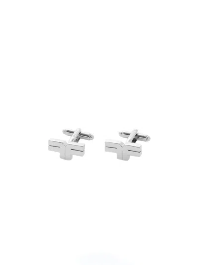 Fursac Logo-plaque Cufflinks In White