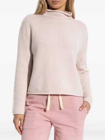 Lisa Yang Teresa High-neck Ribbed Sweater In Pink