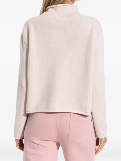 Lisa Yang Teresa High-neck Ribbed Sweater In Pink