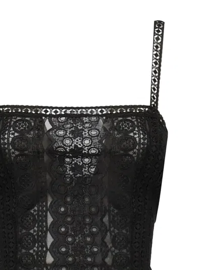 Charo Ruiz Lace-panelled Maxi Dress