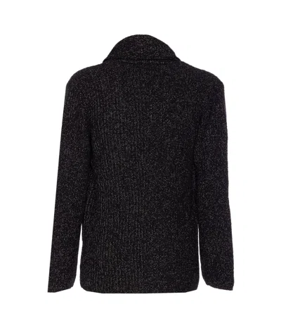 Brunello Cucinelli Double-breasted Cashmere And Silk Blend Cardigan In Black
