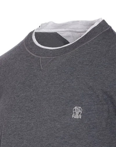 Brunello Cucinelli Short-sleeved T-shirt In Gray