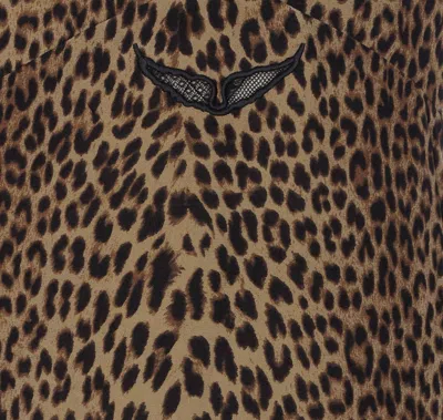 Zadig & Voltaire Ramelil Soft Leopard Print Dress In Animal Print