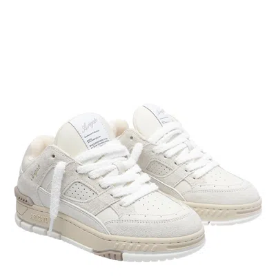 Axel Arigato Area Lo Fluffy Sneakers In Beige Suede In Neutral