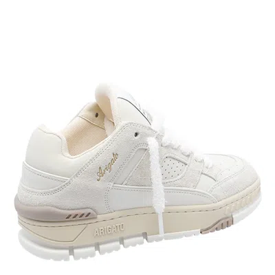 Axel Arigato Area Lo Fluffy Sneakers In Beige Suede In Neutral