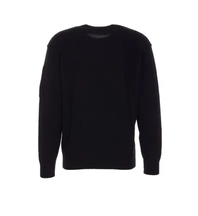 C.p. Company C.p.company Long Sleeve Crew-neck Sweater In Blue