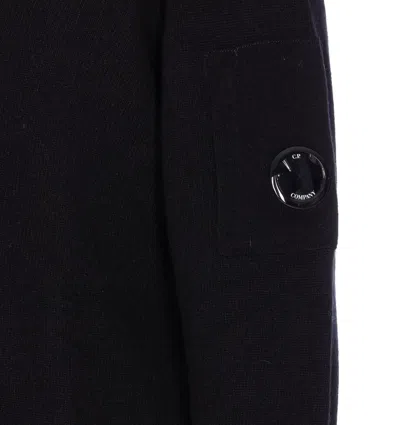 C.p. Company C.p.company Long Sleeve Crew-neck Sweater In Blue