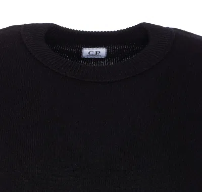 C.p. Company C.p.company Long Sleeve Crew-neck Sweater In Blue