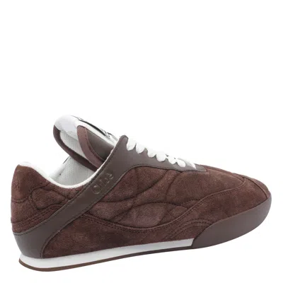 Chloé Kick Chocolate Sneakers In Suede