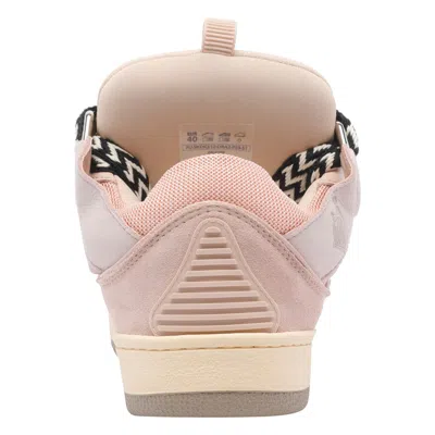 Lanvin Low-top Rosa Sneakers With Suede Overlays In Pink