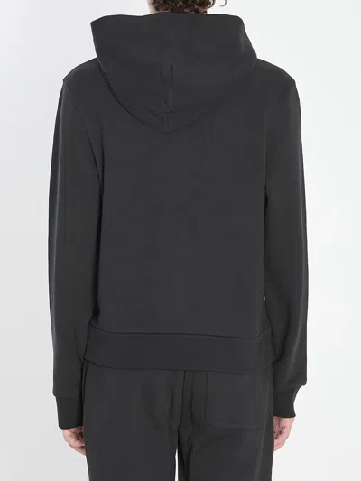 Moncler Logo Hoodie In Black
