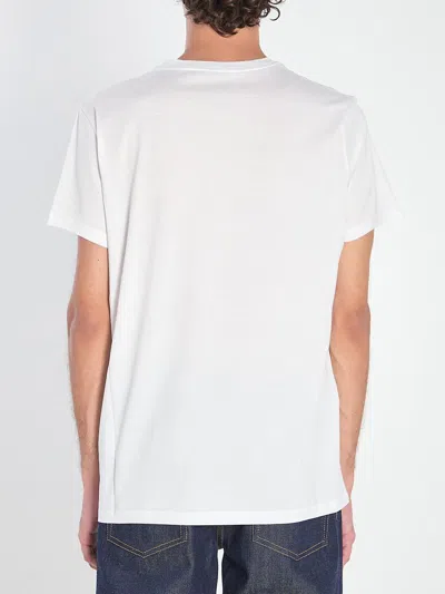Moncler T-shirt With Double Logo Patches In White