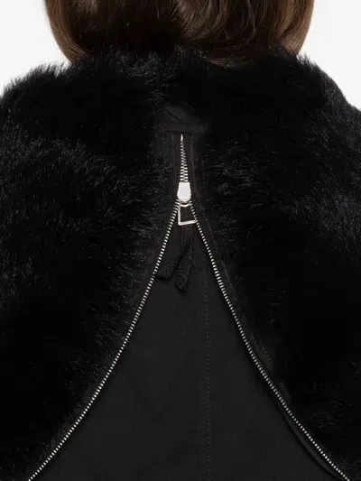 Ermanno Scervino Hooded Bomber Jacket In Black