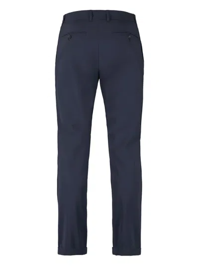The (alphabet) Tailored Cuffed Trousers In Blue