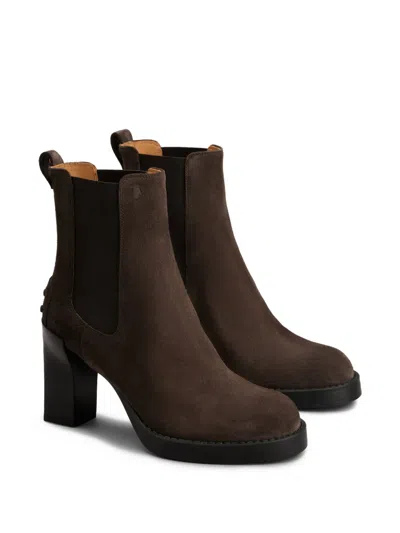 Tod's 80mm Suede Chelsea Boots