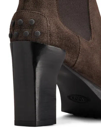 Tod's 80mm Suede Chelsea Boots