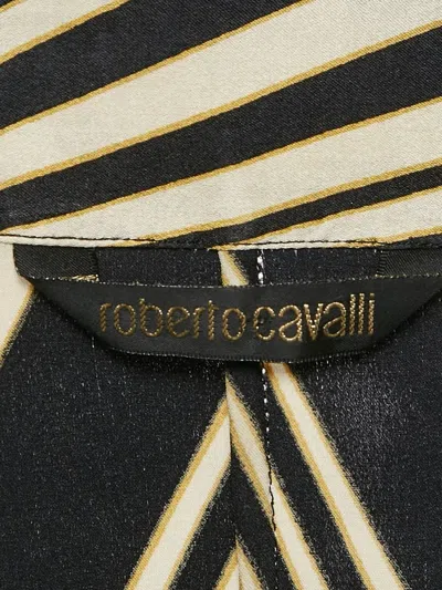 Pre-owned Roberto Cavalli Vintage 2007 Geometric-print Silk Shirt