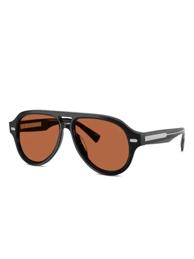 Brunello Cucinelli Man Sunglass Bc4017s Paul In Black