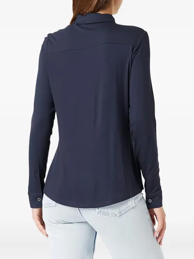 Marc O'polo Button-up Long-sleeve Shirt In Blue