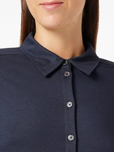 Marc O'polo Button-up Long-sleeve Shirt In Blue