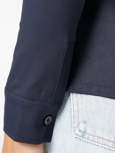 Marc O'polo Button-up Long-sleeve Shirt In Blue