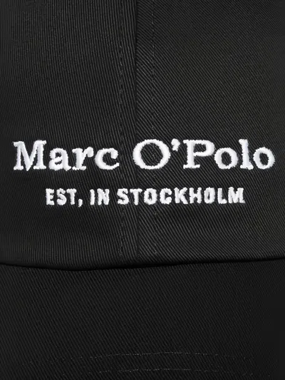 Marc O'polo Logo-embroidered Cap In Black