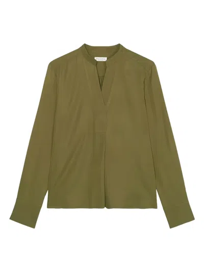 Marc O'polo Long-sleeve Blouse In Green