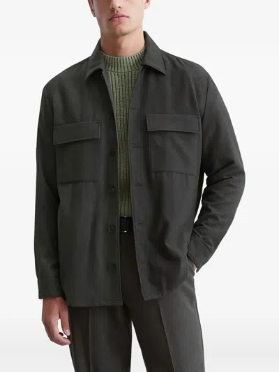 Marc O'polo Button-up Overshirt In Black