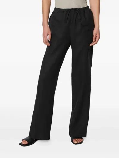 Marc O'polo Elasticated-waist Trousers In Black