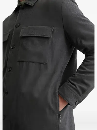Marc O'polo Button-up Overshirt In Black
