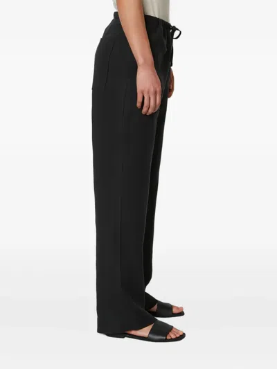 Marc O'polo Elasticated-waist Trousers In Black