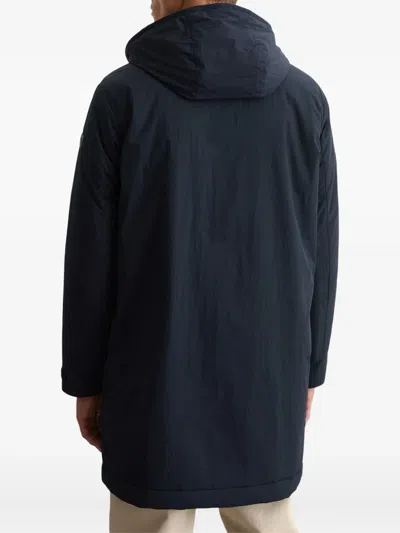 Marc O'polo Hooded Zip-up Parka In Black