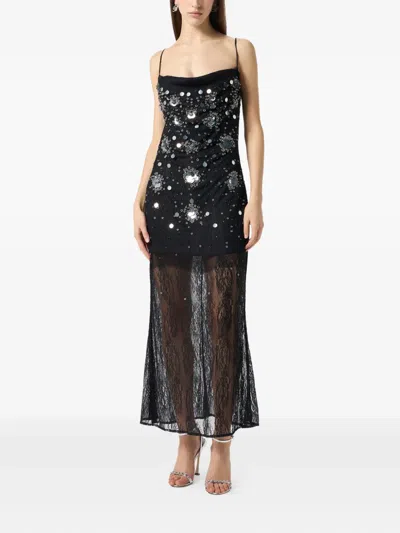 Blumarine Sequin-embellished Lace Gown