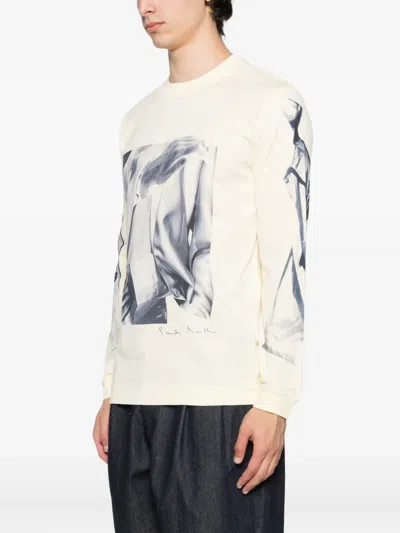Paul Smith Photographic-print Long-sleeves T-shirt In White