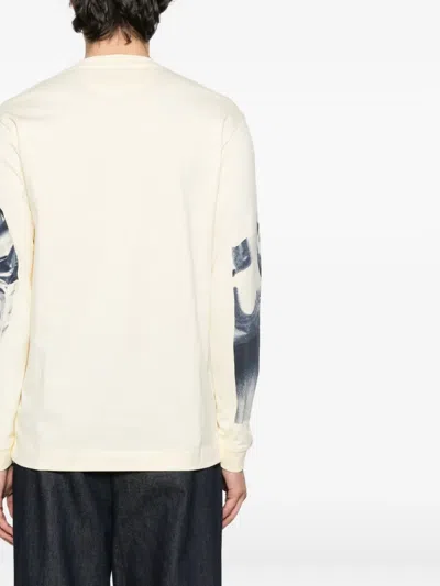 Paul Smith Photographic-print Long-sleeves T-shirt In White