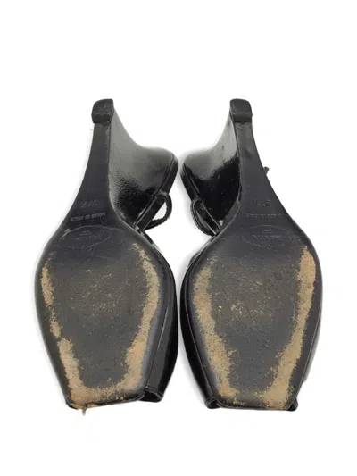 Pre-owned Prada 2023 85mm Slingback Sandals In Black