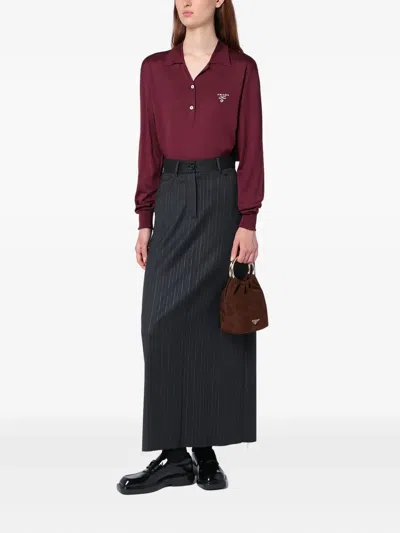 Department Five Pinstripe Maxi Skirt