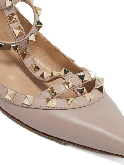 Pre-owned Valentino Garavani 2024 Rockstud Ballet Flats